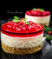 چیزکیک انار