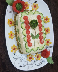 سالاد الویه مرغ