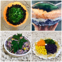 سالاد کلم و جعفری