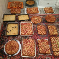 کیک مرغ و سبزیجات