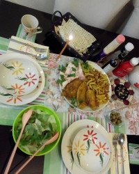 میز شام من و همسر جااانم