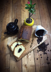 کیک پوند دو رنگ