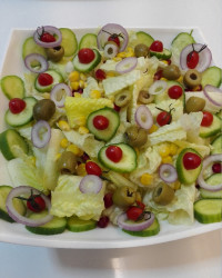 سالاد سوسول من و ژله ساده