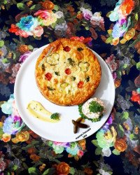 کیک مرغ وبادمجان