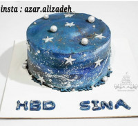 کیک کهکشانی جذاب
