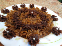 حلوا سه آرد با شیره خرما