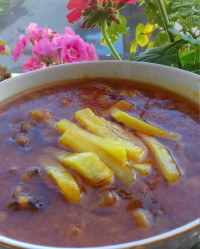 خورشت قیمه با گوشت گوسفند