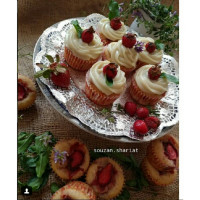 مافین توت فرنگی