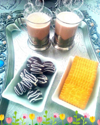 شیر کاکائو داغ