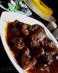 خورشت آلو مسما با رب انار