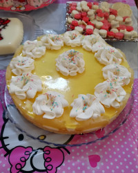 چیز کیک آناناس (با پودر ژله)