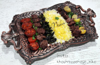 کباب چنجه بره مزه دار شده