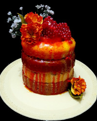 کیک قهوه و وانیل