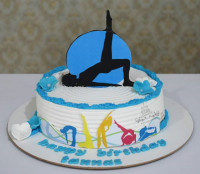 کیک ورزش پیلاتس