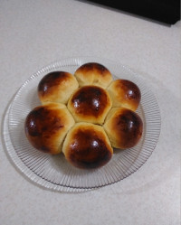 نان شکلاتی بار اولم بود خیلی ذوق داشتم