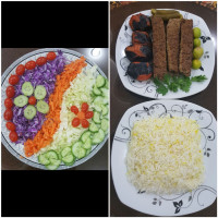 چلو کباب کوبیده با سالاد