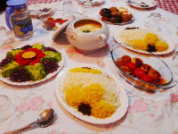 شام دیشب برا مهمونای عزیزم