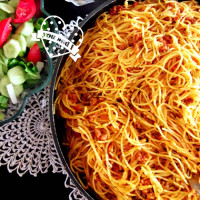 اسپاگتی با عطر ریحان