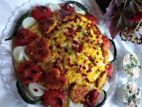 کته با کوبیده مرغ ❤️