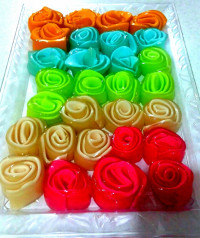 ژله بستنی گل رز (فرفری)