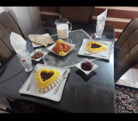 اینم شام منو همسری ببخشید دیگه ساده هست دوستتون دارم