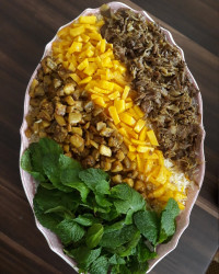 بادمجان پلو
