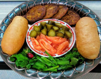 کوکوی گوشت و سبزیجات