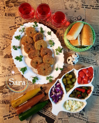 دونات گوشت و سبزیجات