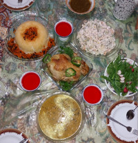 شام تولدم دستپخت خواهری