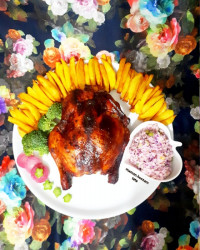 مرغ بریان نمکی