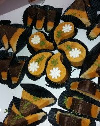 حلوا سه رنگ زنجبیلی برای سالگرد پدر بزرگم