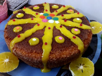 کیک پرتقالی پوک