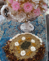 حلیم بادمجون جاتون سبز دوستان عزیز