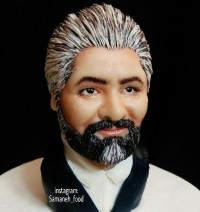 نیم تنه خوراکی،باست کیک،مجسمه خوراکی