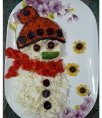 تزیین سالاد کلم