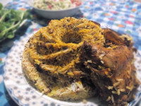 پلوی لوبیاچشم بلبلی وشوید