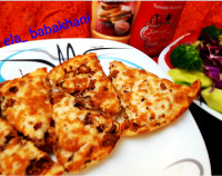 پیتزا قارچ وگوشت