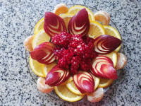 تزئین میوه