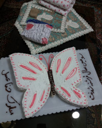 کیک جشن عبادت حنا گلی پارسال..