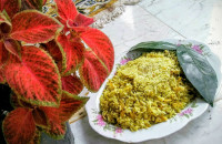 باقلا پلو با گوشت گیاهی