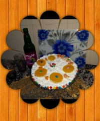 اینم ازکیک خامه ای من