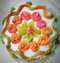 کیک خامه ای????☺☺☺☺☺☺☺