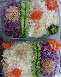 سالاد کلم و جوانه گندم برای مهمونی مامانم