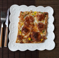 پیتزا با نان سنگک