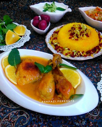 خوراک مرغ پرتقالی