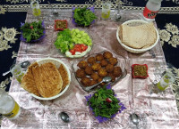 کوکوی گوشت و سبزیجات