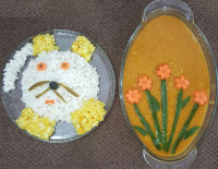 دال عدس جنوبی و برنج شمالی تزیین شده