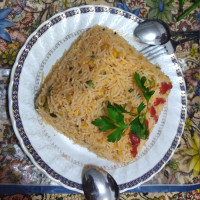 برنج سرخ شده با سبزیجات