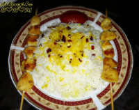 چلو جوجه زعفرونی