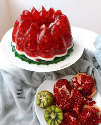 ژله انار و کیوی ژله یلدایی